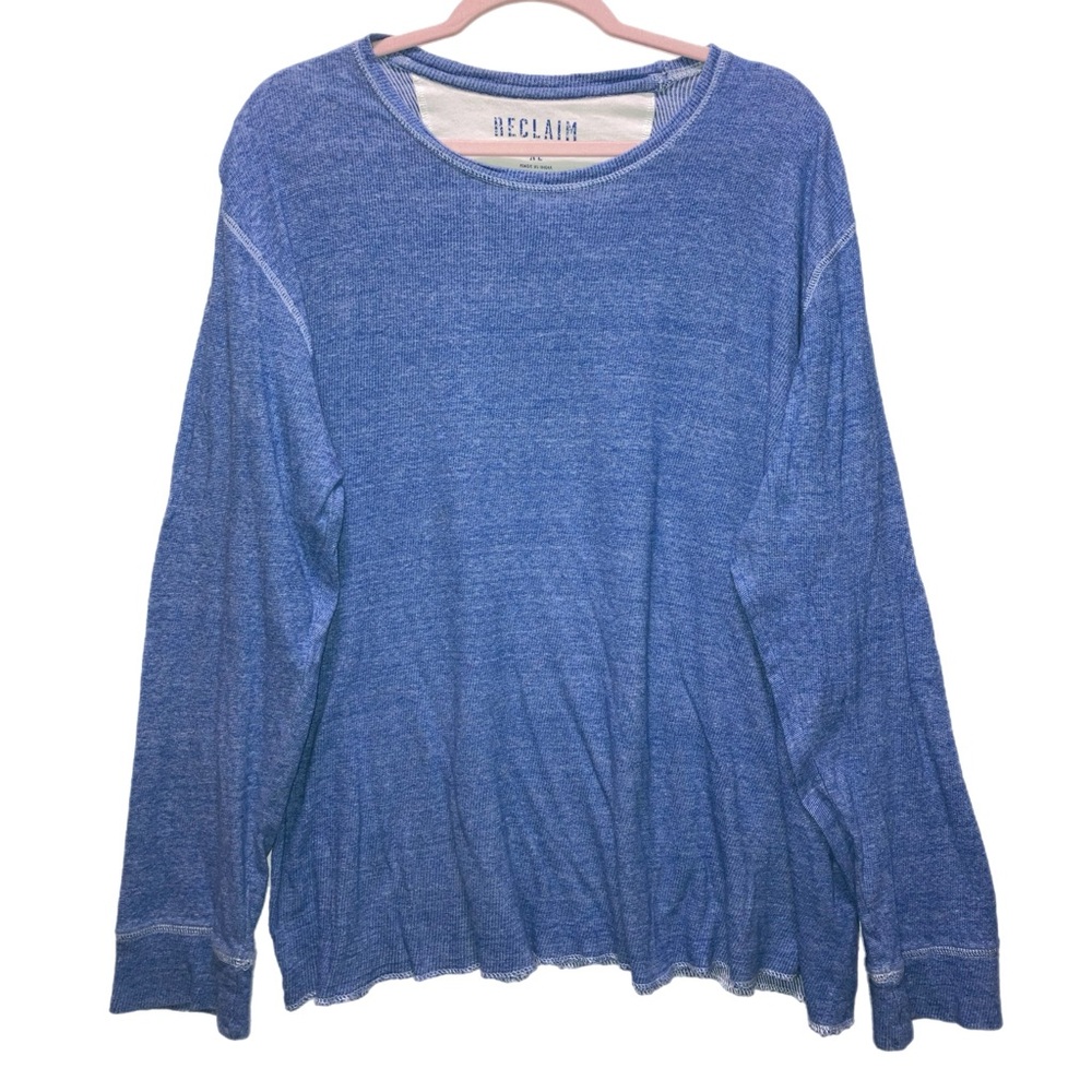 Reclaim XL Unisex Lightweight blue thermal long sleeve 11159